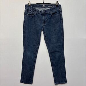 7 For All Mankind Men Straight Leg Jeans Size 32 Blue Denim C034 -23